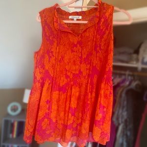 Rose+Olive Medium Tank, Pink/Orange